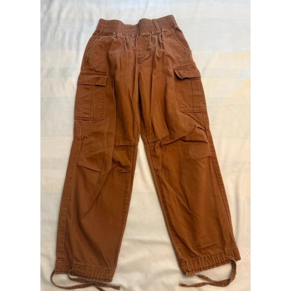Forever 21 Brown Cargo Pants Jogger Utility Pants Size S - Picture 3 of 7